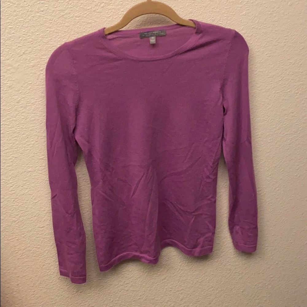Neiman Marcus lavender cashmere sweater